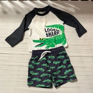 Baby Boy Swim / Rash Guard Set